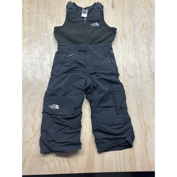 The North Face Boys 3T Toddler Black Snowboard Ski Bib Hyvent Snow Suit Warm - Picture 1 of 7